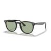 Sunglasses RB4259F SHINY BLACK WITH LIGHT GREEN LENS Asian Fit Lightweight Ray-Ban