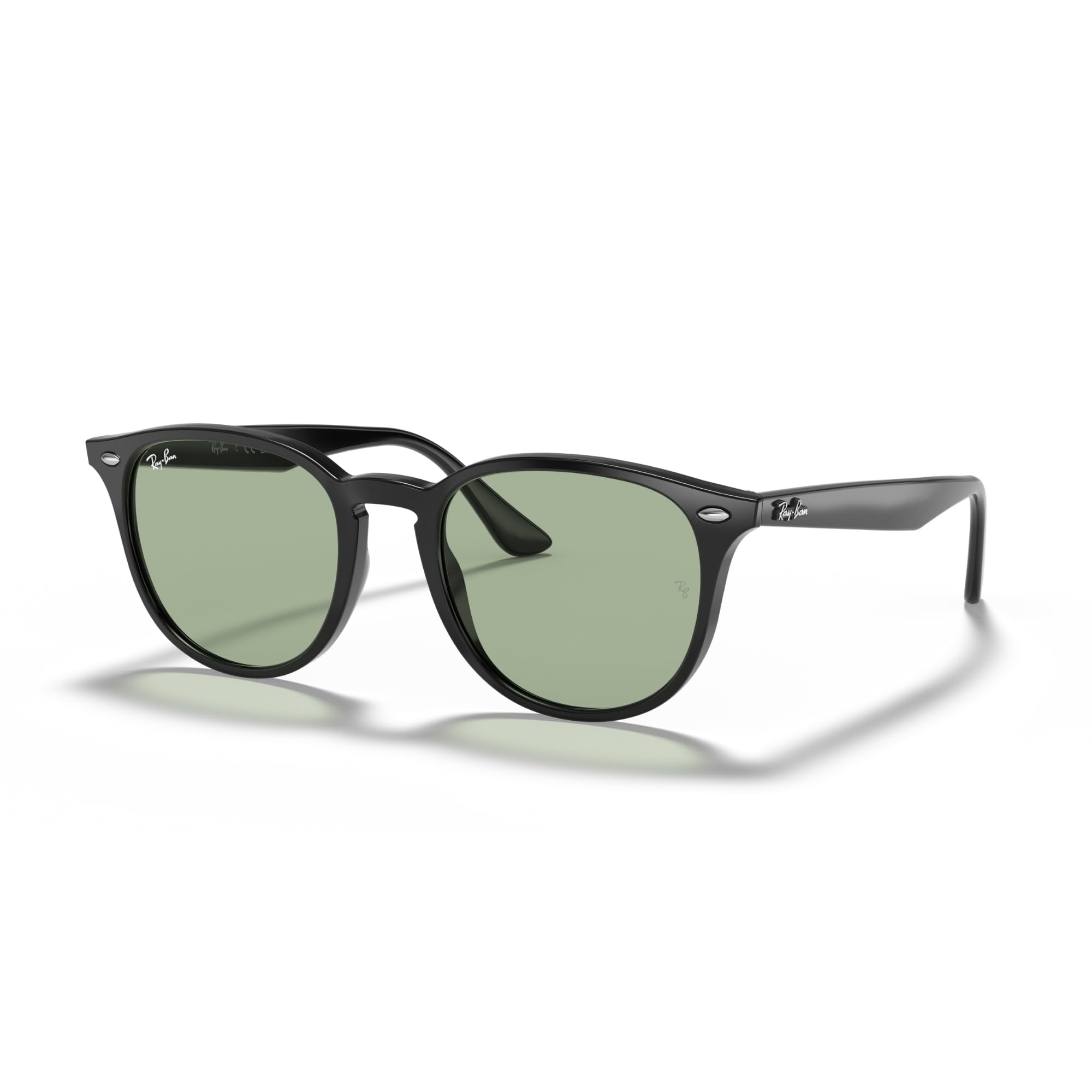 sunglasses RB4259F SHINY BLACK WITH LIGHT GREEN LENS Asian Fit Lightweight Ray-Ban