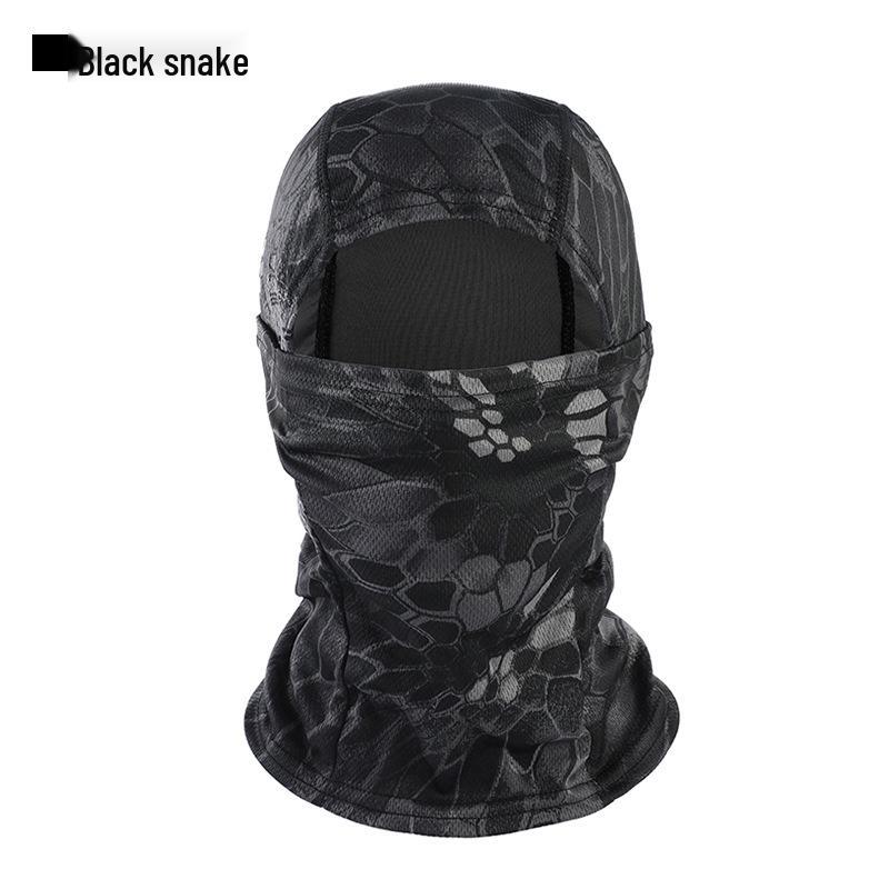 American Camouflage Cycling Balaclava - Sun Protection & Windproof Quick-Dry Face Mask for Outdoor Activities