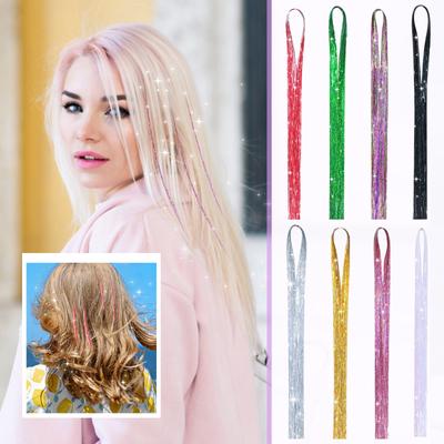 Rainbow Color 120 Cm Hair Strands Glitter Hair Strands Kit Glitter Hair Strands For Hair Festival Party Hair Glitter  Hair Strands  Hair For Girls