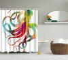 Animals Octopus Wolf Lion Seahorse Turtle Shower Curtains Bathroom Curtain Frabic Waterproof Polyester Bathroom Curtain Hooks