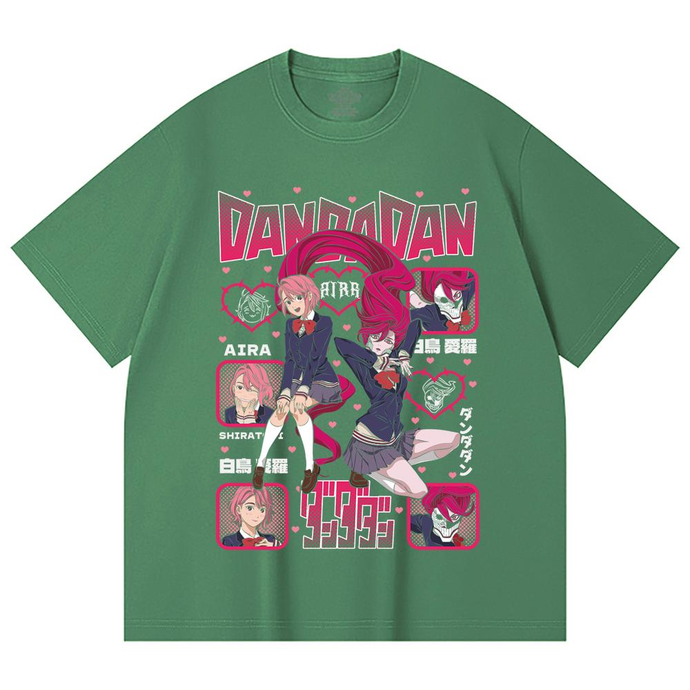 230 Gsm 100% Cotton Dandadan V11 Aira Print Unisex Heavy Cotton T Shirt