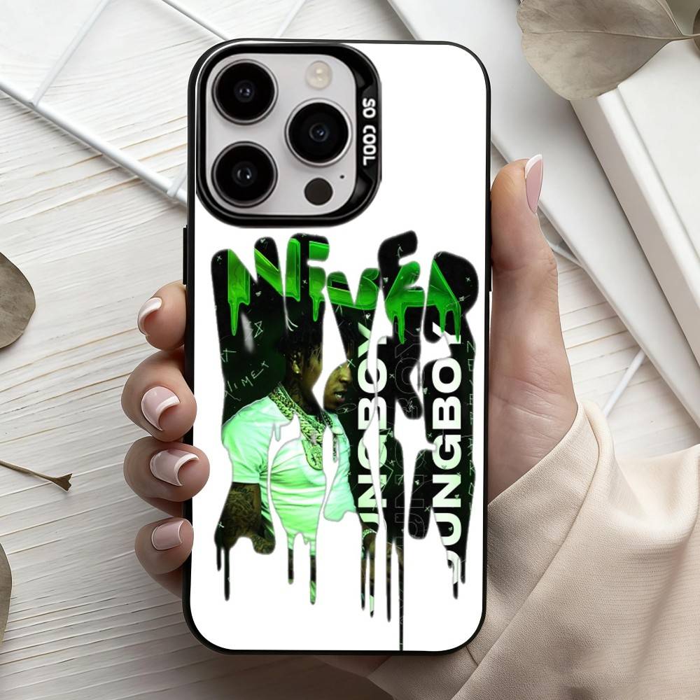 

YoungBoy Never Broke Again Tour Phone Case For iPhone17,16,15,14,13,12,11 Plus,Pro Max Black Candy silver phone case iPhone14