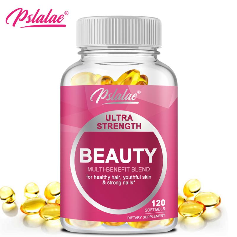 Capsule di peptidi di collagene, contenenti biotina ed estratti vitaminici, supporto immunitario, adatte sia per uomini che per donne.