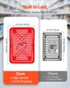 Shopping Baskets, 4 PCS, 21L Stackable PE Plastic Grocery Baskets with Handles, Dense Mesh Structure, Holds up to 9.07kg, Portable for Grocery,