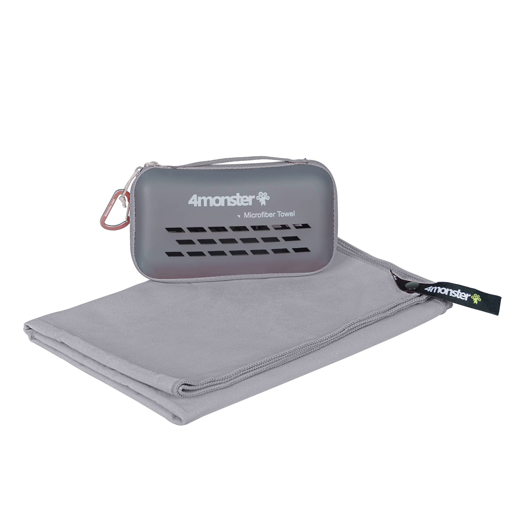 

4Monster Sports Outdoor Microfiber Gym Face Swimming Travel Bath Towel Towel, Towel, Compact, Quick-Drying Towel, Towel, Towel, Towel, Towel, серый