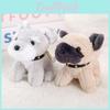 Porte-clés Peluche Chien Avec Remplissage en Coton PP Pour Décoration de Sac et Cadeaux