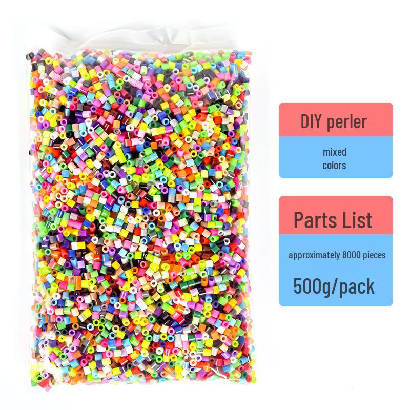 5mm Bean Mosaic DIY Kit: 500g Mixed Colors Refill for Children s Educational Puzzle Toy