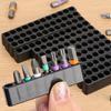 8/10/12 Holes Hexagonal Handle Storage Strip Base Drill Bit Storage Rack DIY Hardware Screwdriver Drill Organizer Accessories