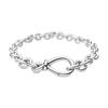 Ewiges Symbol Rosettenkette Silber 925 Silberarmband Damen 598911C00