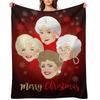 Golden Christmas Throw Blanket Thins Personalized Gift Sofa Quilt Luxury Brand Blankets