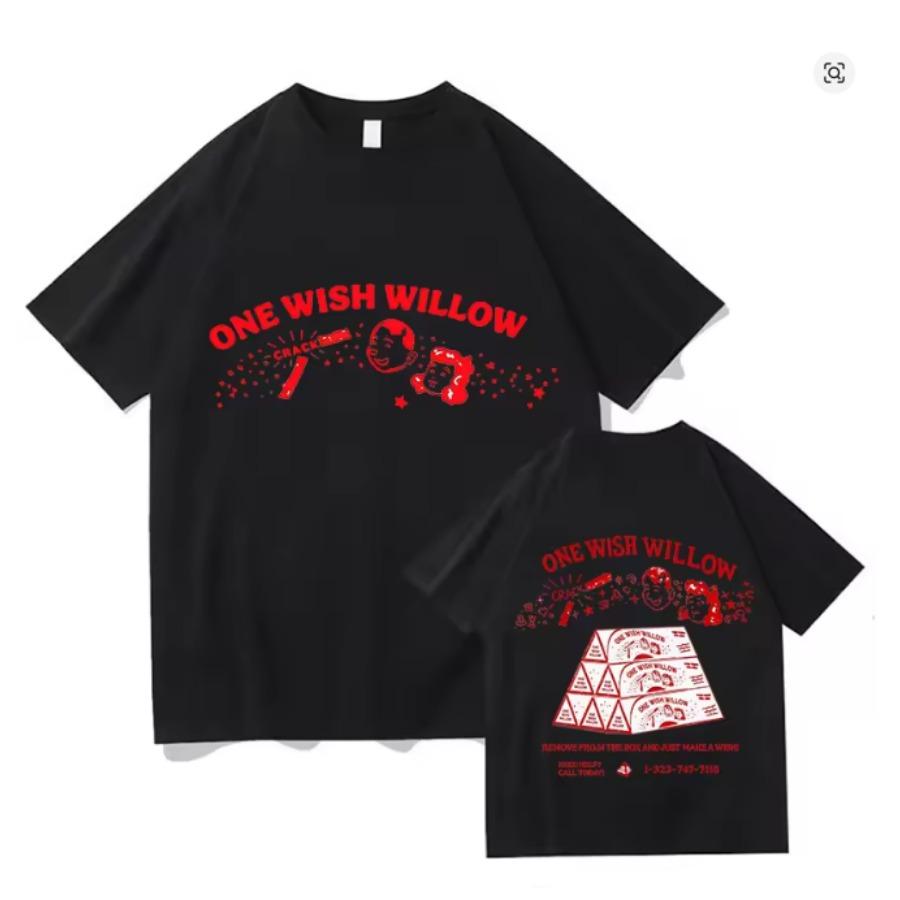 Horror Movie Obsession One Wish Willow Short Sleeve T Shirt Unisex Unisex Harajuku Tops 90s Aesthetic Graphics Tshirt Cotton Tees