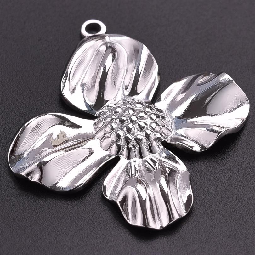 6pcs Breloque Acier Inoxydable Stainless Steel Music Note Flower Charms For Jewelry Making Supplies Heart Pendant Diy Materials