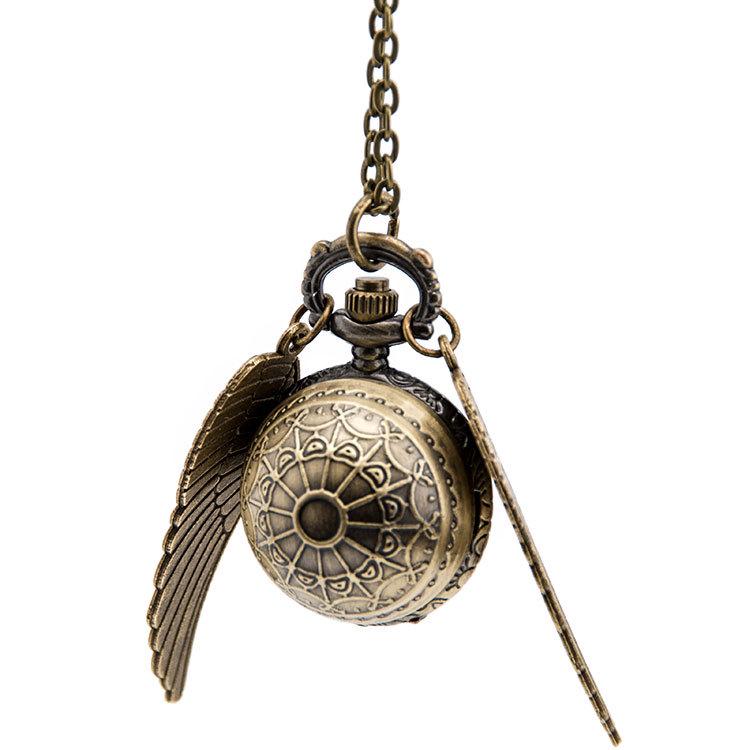Harry Potter Deathly Hallows Copper Owl Pocket Watch Pendant