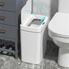 New Smart Bathroom Trash Can Automatic Bagging Electronic Trash Can White Touchless Narrow Smart Sensor Garbage Bin Smart 15L