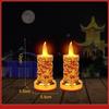Dual-Use LED Incense & Candle Holder for Ancestor Worship (Battery-Free)