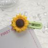 Fashion Sweet Cartoon Sunflower Hairpins 2pcs Flower Hair Clip Set for Kids Holiday Outfits and Gift