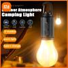 Lâmpadas LED Recarregáveis por USB para Exterior Alta Luminosidade Luz de Emergência Gancho para Acampamento Pesca Lanterna Portátil Luzes Noturnas