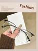 New Style Of Men And Women Versatile Glasses Metal Glasses Frame Face Decoration Flat Light Glass Myopia Glasses Frame MH95