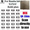 Für Bambu Lab Build Plate QR-CODE Ersatz Bambulab QR-Code Aufkleber für Bambulabs X1C Drittanbieter Build Plates