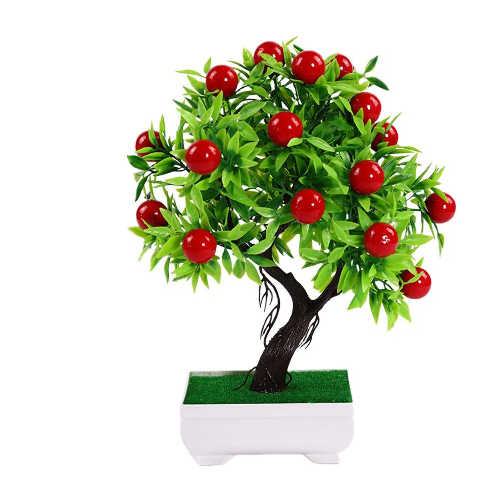 Pomegranate Chili Fruit Tree Potted Multicolor Simulation Plant Potted Home Decoration