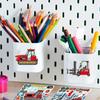 Cartoon Truck PET Sticker Engineering Vehicles Sticker for Water Bottle Pencil Case Notebook Kids Room Wall Decoration