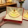 Folding Birthday Red Envelope 6 Card Slots Lucky Money Envelope  Gift Giving