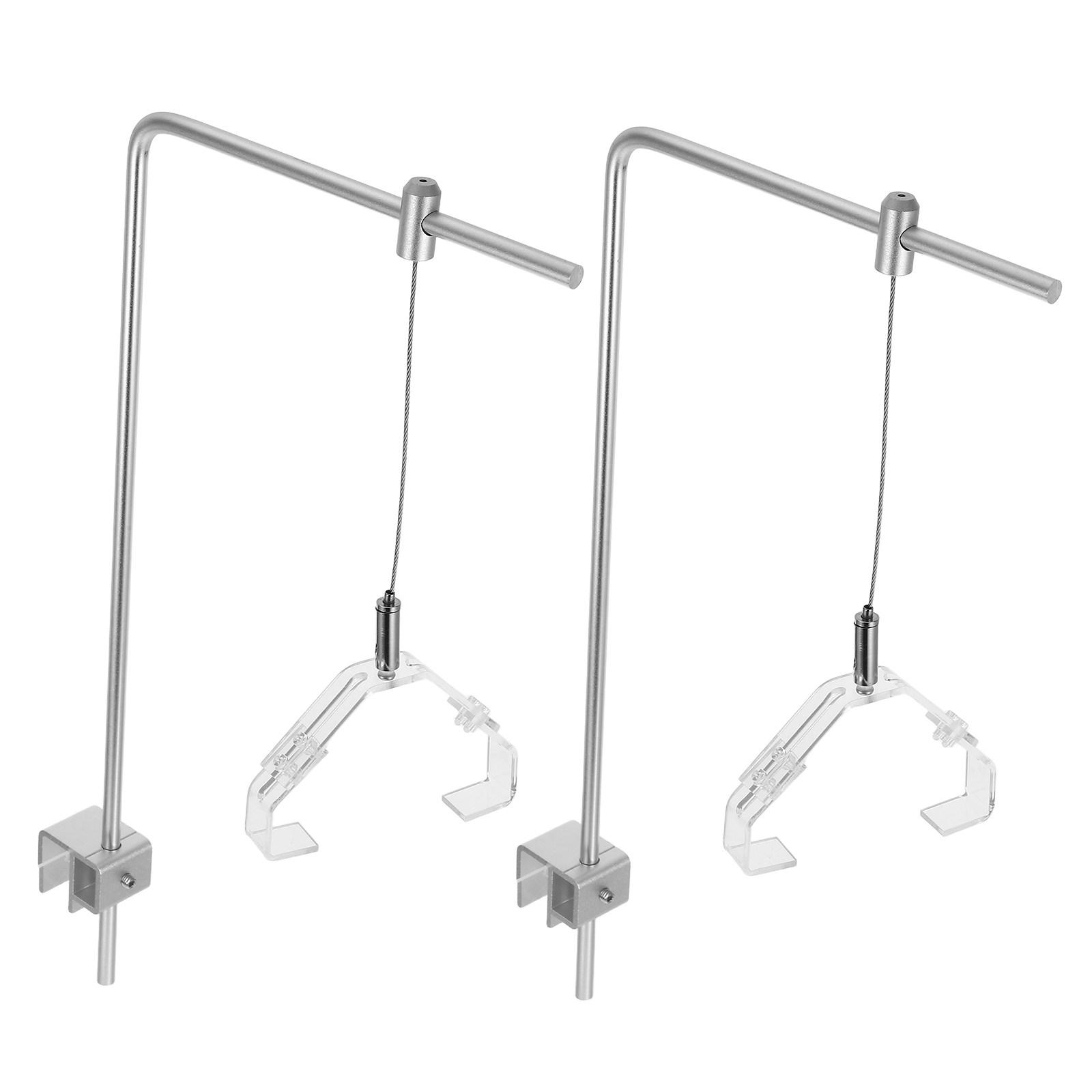 

2Pcs Fish Tank Light Bracket Aluminum Alloy Adjustable Aquarium Lighting Holder Stand for Freshwater Saltwater Tanks EU Plug