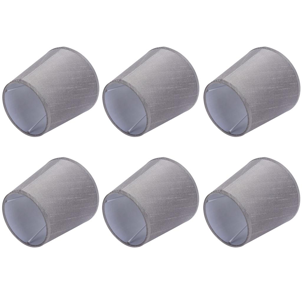 6PCS Simple Lamp Shades Modern Cloth Art Lampshade for E14 Screw Chandelier Wall Lamp
