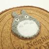 Marushin Pouch (Large) Studio Ghibli "My Neighbor Totoro" Log, Corduroy, and Cork Design, Perfect As a Gift for Birthdays, Makeup, Cosmetics, or Small
