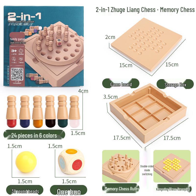 Zhuge Liang 2-in-1 Children s Educational Interactive Game Board