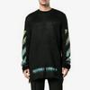OFF WHITE Sweater Loose Fit Men's Blue Green OMHA036F176500041040