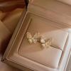 S Silver Needle Small Butterfly Stud Earrings Femininity Niche Design Diamond Earrings Earrings