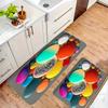 1PC Colorful Pebbles Pattern Kitchen Rug Non-Slip Door Mats Pop Design Bathroom Rug Bath Mat Carpet for Home Sink Laundry Decor