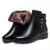 Cotton Boots for Women, Thickened and Fleece Flat Ankle Boots, Soft-soled, Anti-slip and Warm Cotton Shoes