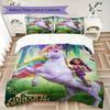 Unicorn Academy Pattern Bedding Uilt Set Uilt Cover Pillowcase Home Decoration Birthday Gift (1 * Duvet Cover + 2 * Pillowcase  Without Core)95