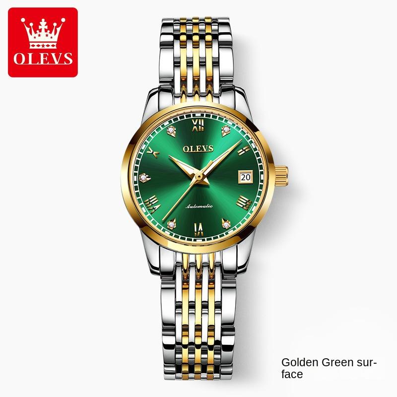 

OLEVS новые брендовые часы, автоматические механические часы, женские простые водонепроницаемые женские часы, женские часы