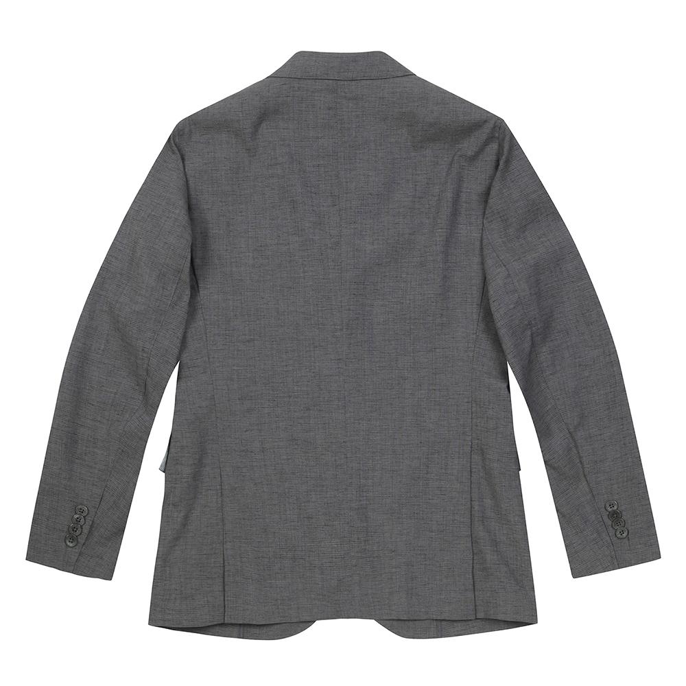 Ferraromilano Men'S Linen Blend Hidden Print Point Two-Button Jacket Grey (A0C925234)