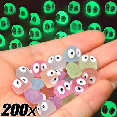200/5x Luminous Cute Soot Sprite Car Dashboard Decorations Colorful Home Decor Glowing Elf Fairy Garden DIY Ornament Accessories
