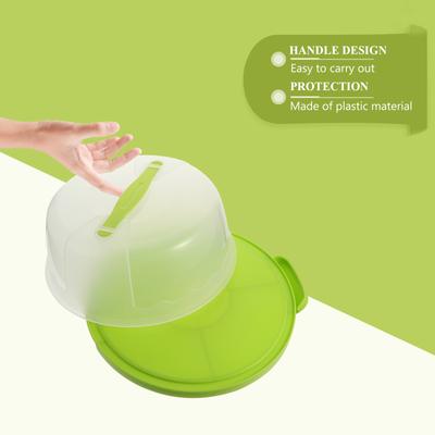 Caja de Conservación para Pasteles Cajas Transparentes con Soporte Cajas de Embalaje Transportador de Plástico Contenedores de Snacks para Viaje