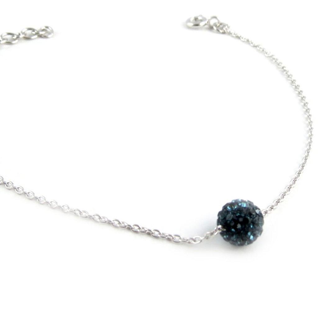 Les Trésors De Lily [K9562] - Bracelet Argent 'Sissi' bleu - 6 mm