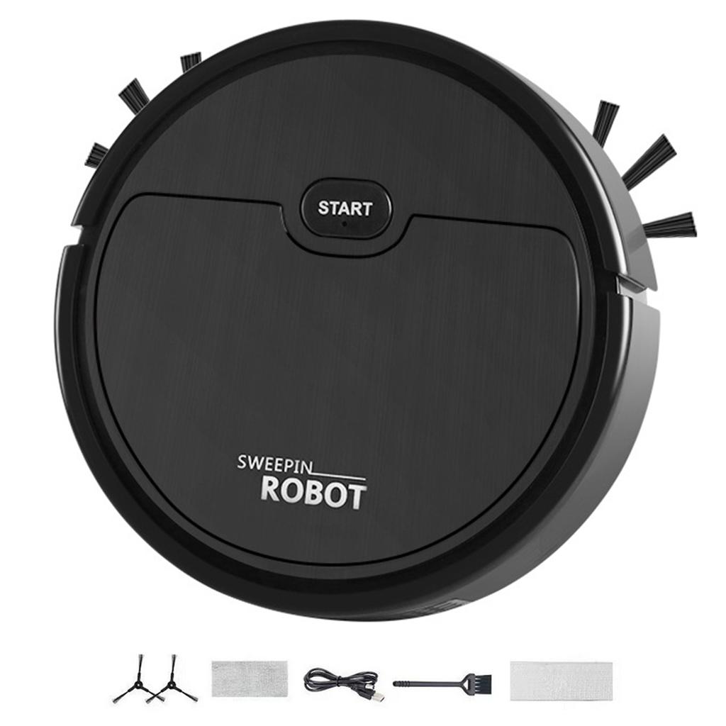 Robot Vacuum and Mop Combo Ultra-Thin Cordless Robot Vacuum Smart Navigation Low Noise for Pet Owner Small Apartment Dorm Room