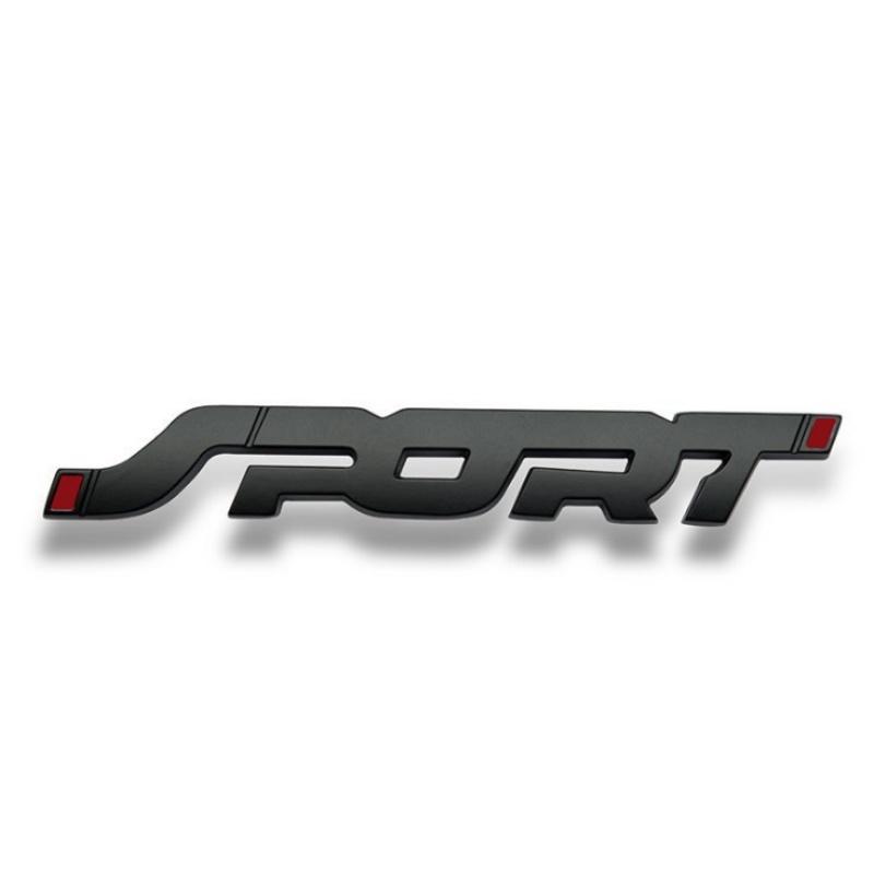 3D Metal Sport Logo Emblem Car Sticker Car Body Front Grill Badge Trunk Decal Accessories чёрный