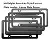 American Style Protecting License Plates Black License Plate Frame New License Plate Cover