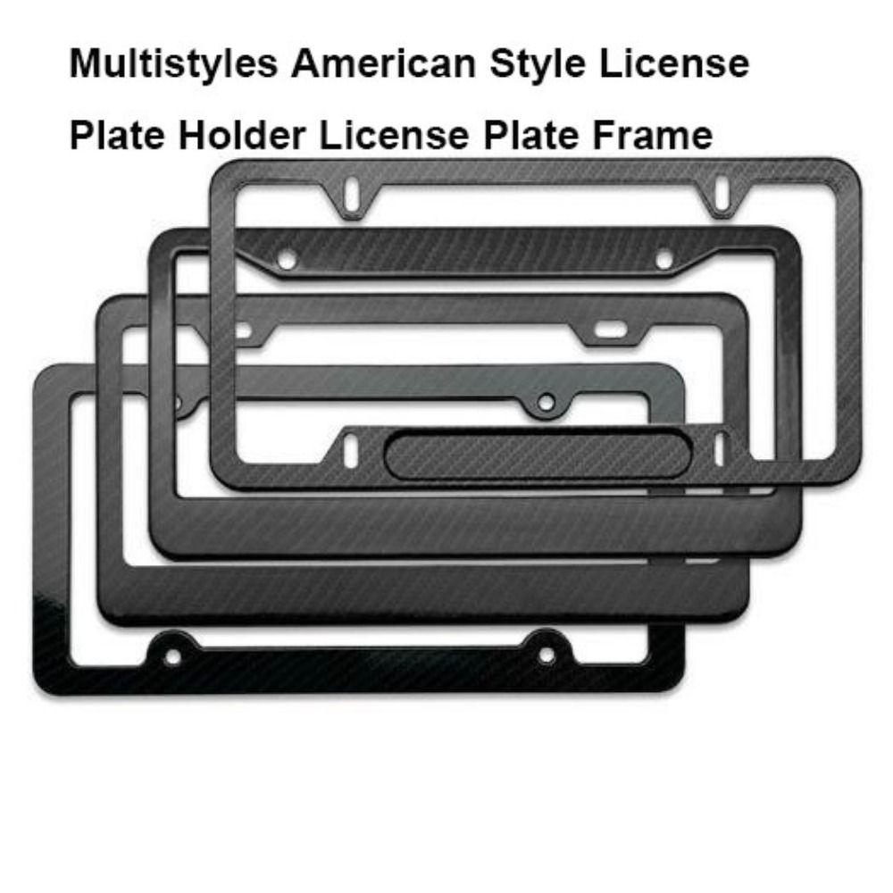 American Style Protecting License Plates Black License Plate Frame New License Plate Cover