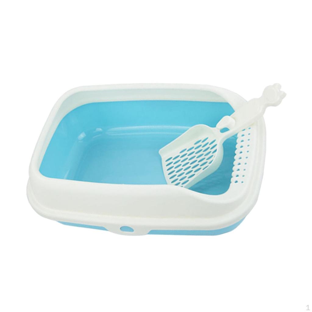 Cat Litter Box Open Top Kitty Tray Potty Toilet Bedpan for Bunny