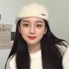 Women's  Large Head Circumference Retro Woolen Warm Beret Hat
