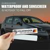 Hub Caps Aluminum Car Side Fender Stickers Alloy Badge Auto Logo Rear Trunk Decals For Volkswagen VW Golf Beetle Scirocco Bora M