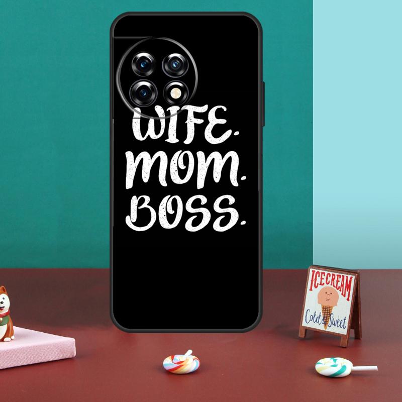Wife Mom Boss For OnePlus 15 13 12 11 10 13T 10T 10R 12R 13R Case For OnePlus Nord 5 CE 3 2 4 Lite N20 N30