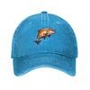 Dripping Brown Trout Baseball Cap derby hat Sun Cap summer hat Fishing cap Unisexs Baseball Womens